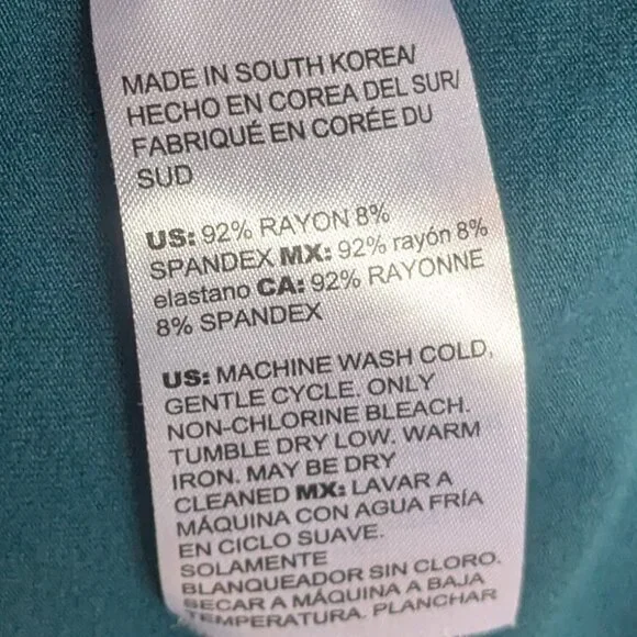 Chico's Teal V-neck Long Sleeve Top - Picture 6 of 6